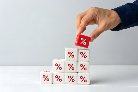 A man collects interest. Discounts and sales, taxes and fees and large debts. Financial pressure, tax burden and investment returns