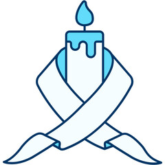 Illustration Black Ribbon Icon