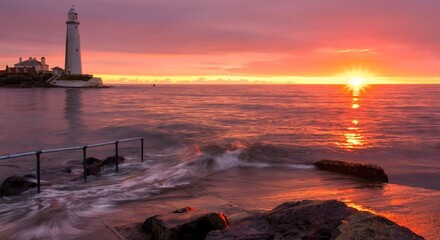 St Mary's Lighthouse Sunrise image 