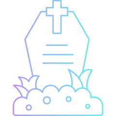 Gradient Gravestone Icon