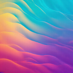 Obraz premium Hypnotic motion gradient background in clean cyan and violet, fluid movement and realistic depth