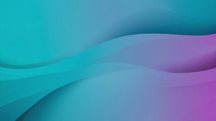 Fototapeta premium Hypnotic motion gradient background in clean cyan and violet, fluid movement and realistic depth