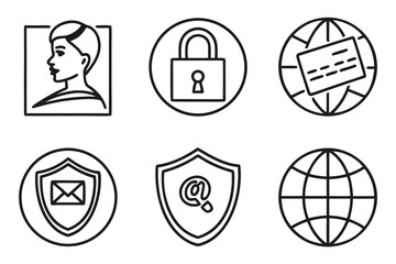 Security and internet icons
