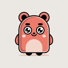 Naklejka premium pig cartoon character