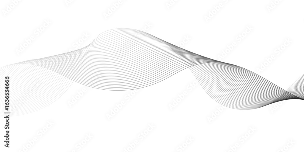 Aufkleber abstract wave element for design. digital frequency track equalizer. stylized line art background, g