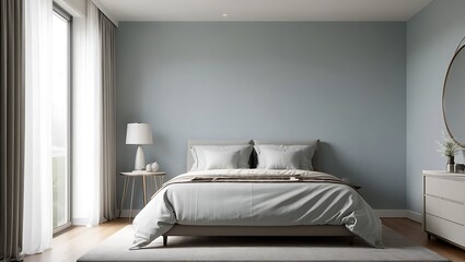 Serene Bedroom Interior with Soft Lighting and Minimalist Design Promotes Relaxation and Comfort for Sleep and Rest