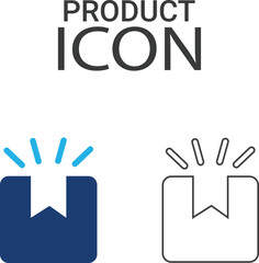 Product Line art icons design, store, delivery, promotion, and shopping cart symbol. Solid icons vector collection.