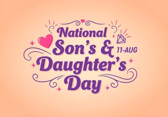 Photo of national sons and daughters day greeting on august 11th