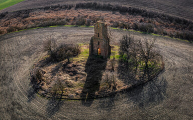 ruins of old castle church