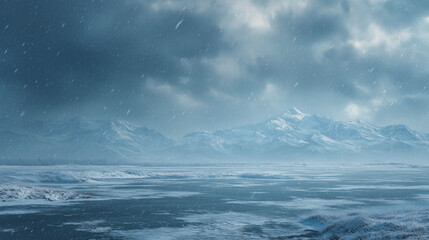 storm over the sea