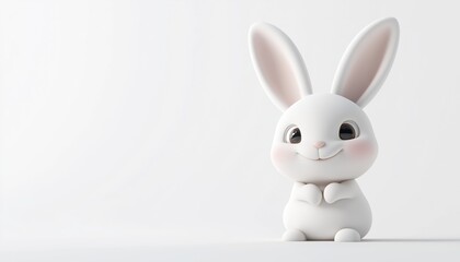 Adorable Bunny Print For T-Shirts, Home Decor, Posters, And Cards: Versatile Design For Various Items Featuring Bunny Pattern.