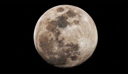 Obraz premium Full Moon Night Sky Celestial Body Space Exploration