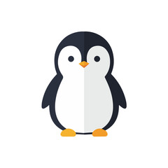 Obraz premium A charming penguin waddles with purpose, a resilient and social bird from the icy Antarctic shores