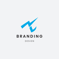 Abstract "V " alphabet letter logo icon