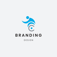 Branding Colorful Corporate "Motor Bike" Logo Template Design