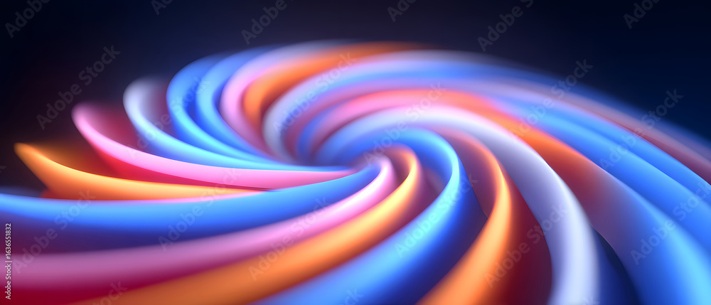 Poster abstract gradient colorful spiral vortex dynamic background