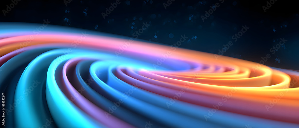 Poster abstract gradient colorful spiral vortex dynamic background