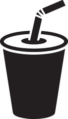 Black and white coffee cup vector illustration with steam rising. coffee and tea cup silhouette vector set