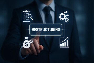 Concept of restructuring business and making company profitable. From loss to success. Avoid losses.