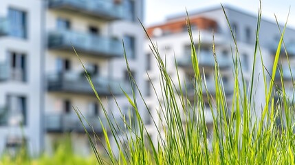 Smart Homes: Intelligent Residential Architecture with Advanced Technology featuring Contemporary housing facade detail, perfect for marketing materials and advertising campaigns