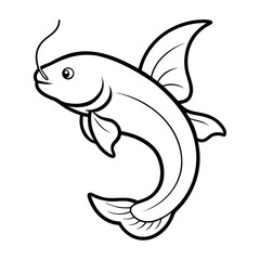 vector illustration of a fish