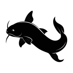 vector illustration of a cartoon fish