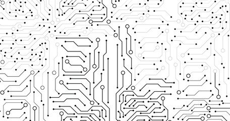 Circuit technology background with hi-tech digital data connection system and computer electronic design. 
