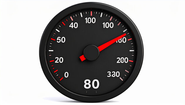 speedometer isolated on white