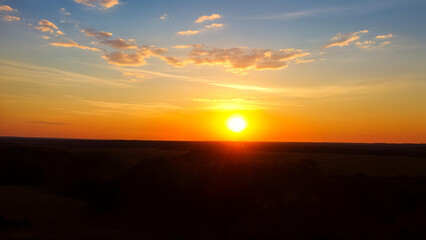 sunset in the mountains