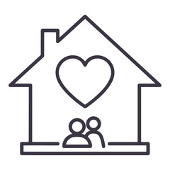 Loving Family Home Icon