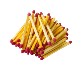 Matchstick creation home creative environment, isolated on transparent background, png