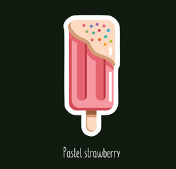 Pastel Strawberry Ice cream