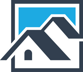 Modern Home Real Estate Logo