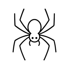 Obraz premium Scary Halloween Spider – Outline