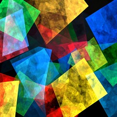 Abstract colorful geometric shapes