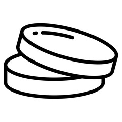 Petri Dish  Icon Element For Design