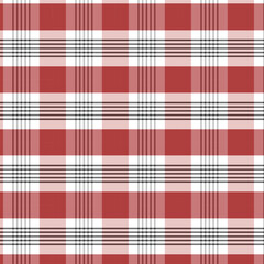 Festive Red and White Checkered Fabric Texture