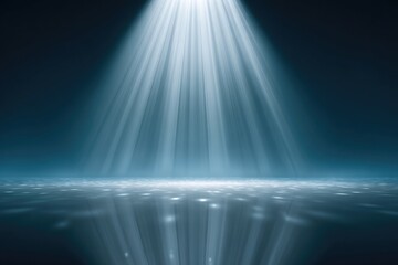 Spotlight on a dark stage