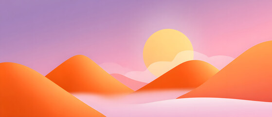 Minimalist soft background creates a natural mood