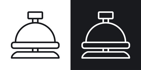 Reception bell icon vector pictogram. UI. EPS10. - Vector