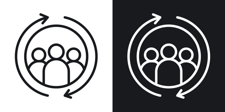 Customer retention icon vector pictogram. UI. EPS10. - Vector