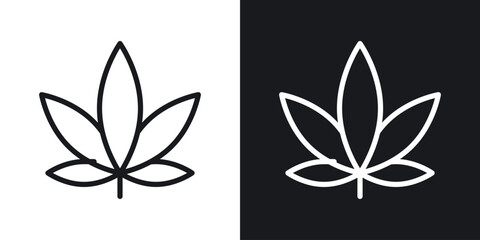 Weed icon vector pictogram. UI. EPS10. - Vector