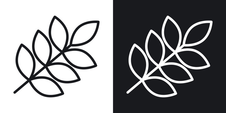 Wheat grain icon vector pictogram. UI. EPS10. - Vector