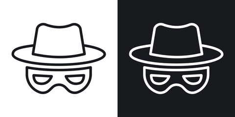 Spy icon vector pictogram. UI. EPS10. - Vector