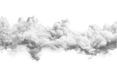 Storm clouds on transparent background, png