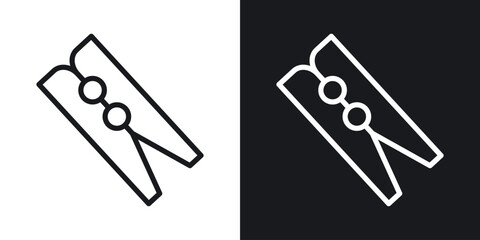 Peg icon vector pictogram. UI. EPS10. - Vector