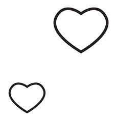 hearts cute simple minimalist hand drawing element