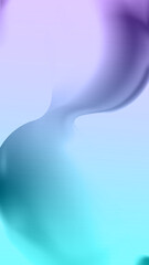 Abstract flowing gradient of purple and turquoise colors creating a soft ethereal wave