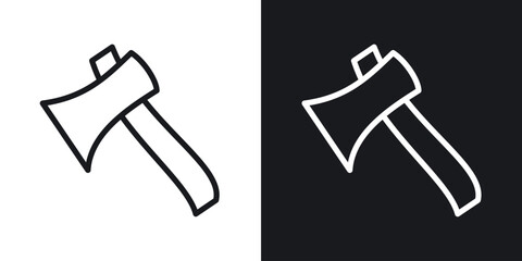 Hatchet icon vector pictogram. UI. EPS10. - Vector