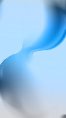 Abstract flowing blue and white gradient wave design with soft light and movement